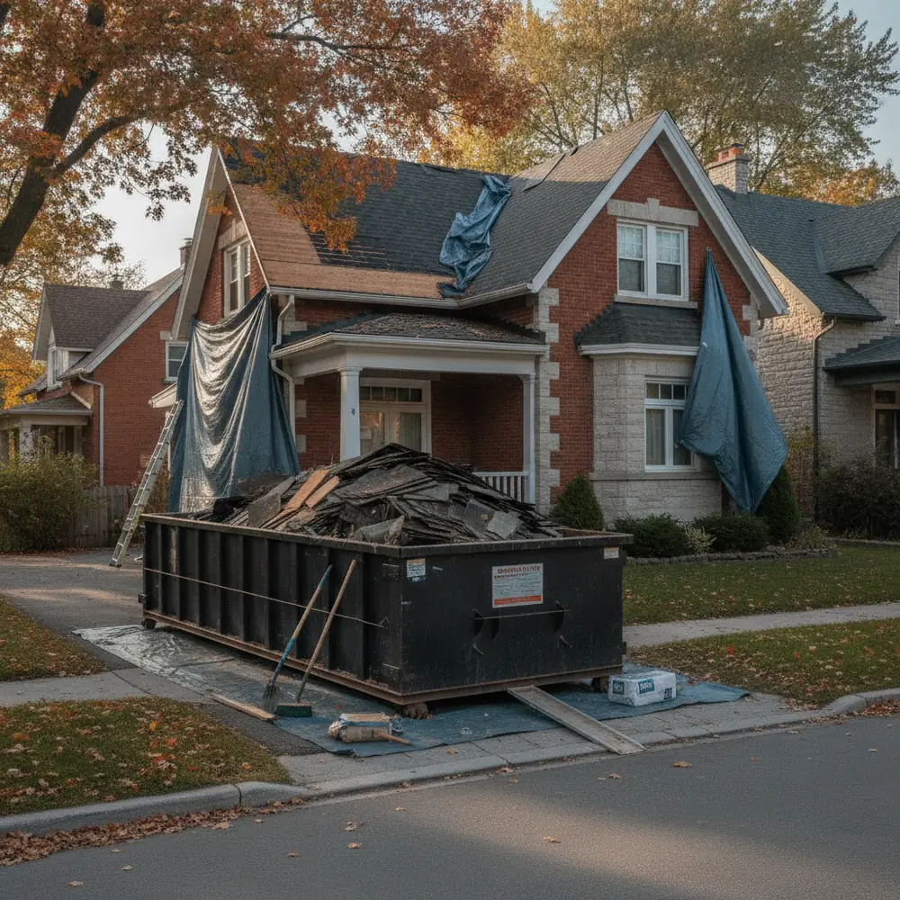 Roofing Debris Bin Rental
